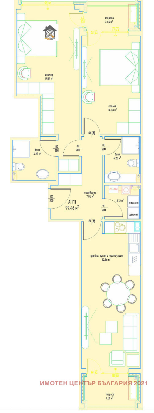 Продава 3-СТАЕН, гр. София, Дървеница, снимка 5 - Апартаменти - 52813230