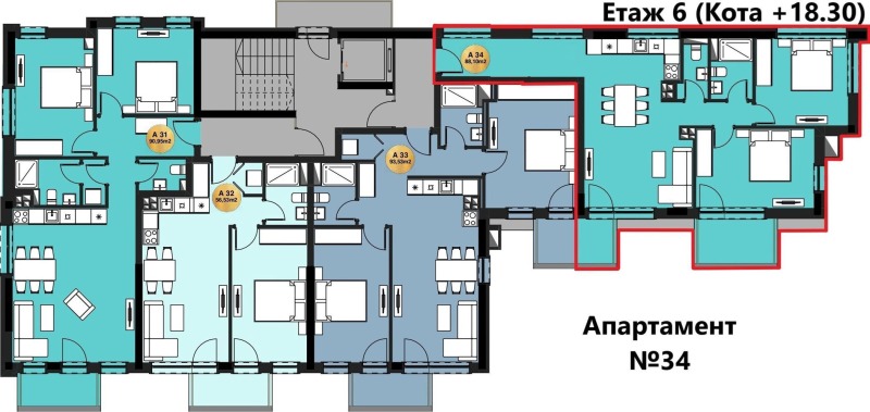 Продава 3-СТАЕН, гр. София, Дружба 2, снимка 9 - Aпартаменти - 47497450