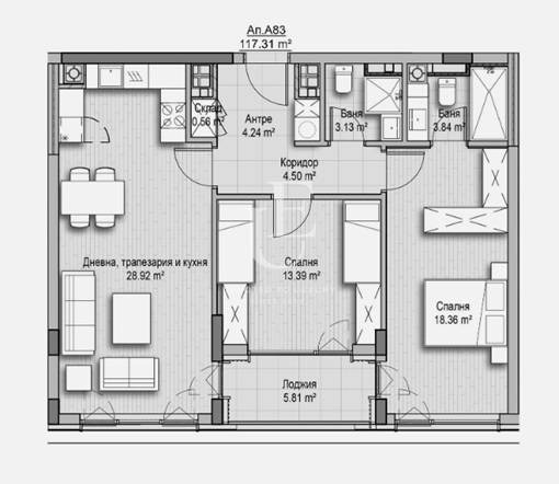 De vânzare  2 dormitoare Sofia , Vitoșa , 117 mp | 94334361 - imagine [5]