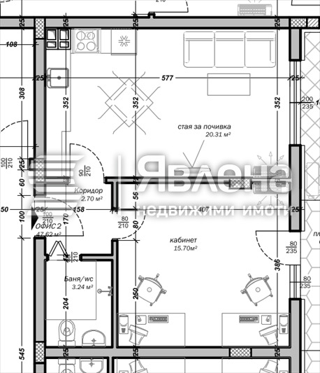 In vendita  Ufficio Varna , Mladost 2 , 56 mq | 76135863 - Immagine [4]