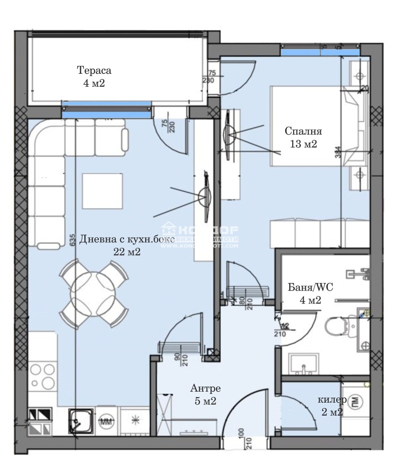 Продава 2-СТАЕН, гр. Пловдив, Кършияка, снимка 3 - Aпартаменти - 47036040