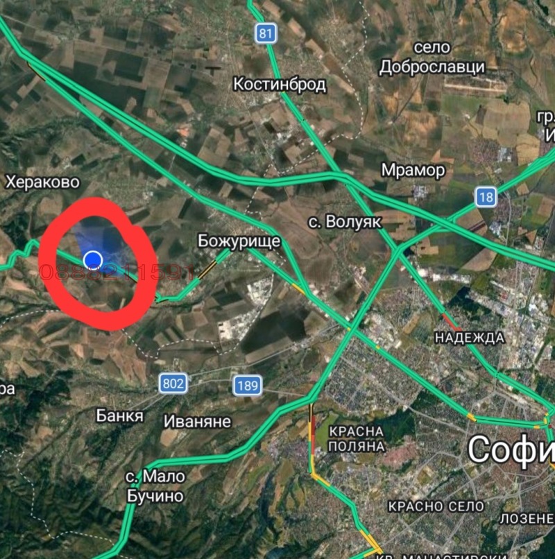 Продава ПАРЦЕЛ, с. Пожарево, област София област, снимка 5 - Парцели - 53490362