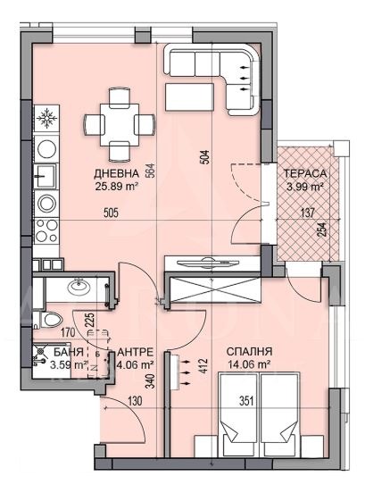 Продава 2-СТАЕН, гр. Пловдив, Гагарин, снимка 2 - Апартаменти - 51652946