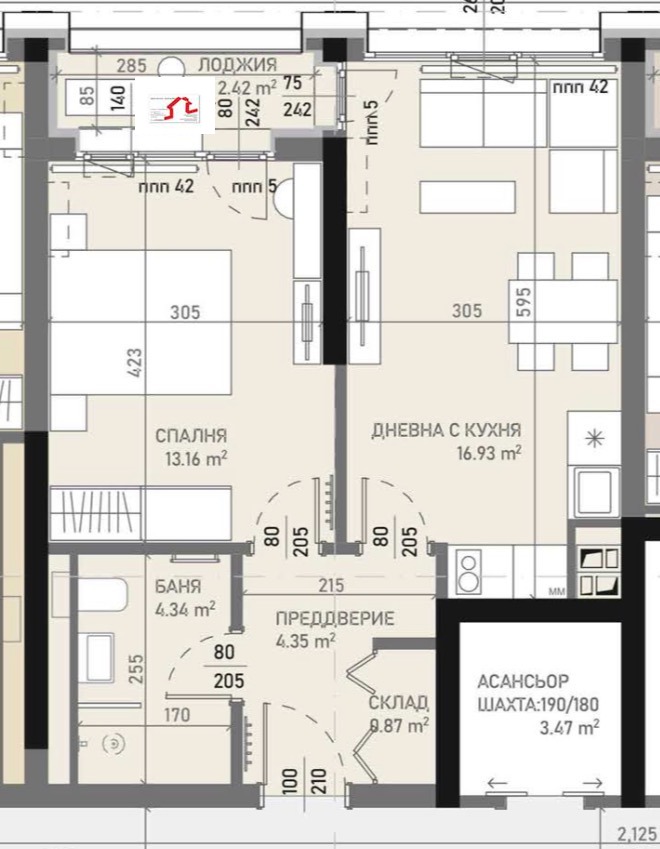 Продава 2-СТАЕН, гр. София, Банишора, снимка 2 - Апартаменти - 53445149