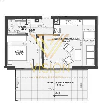 Продава 2-СТАЕН, гр. София, Бояна, снимка 2 - Апартаменти - 54298877