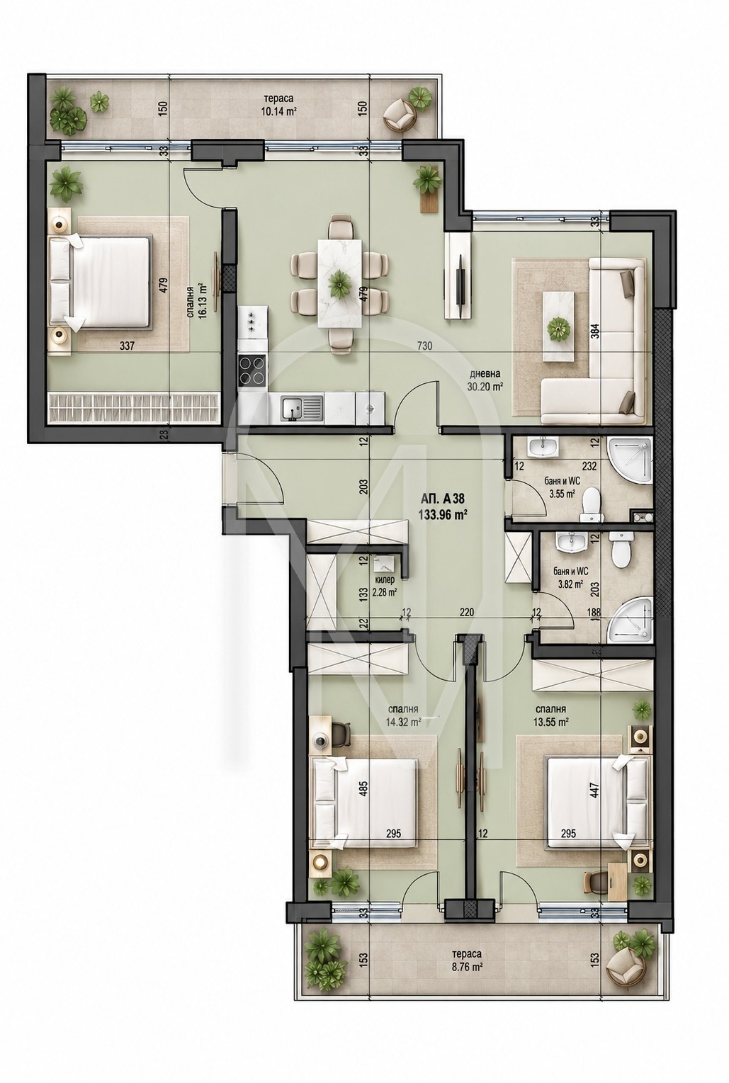 Продава 4-СТАЕН, гр. София, Овча купел 2, снимка 11 - Апартаменти - 56342197