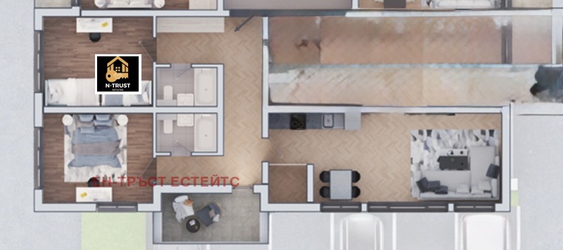 Продава 3-СТАЕН в град София, Дружба 2 - 133 кв.м / 286 784 € » 560 900.75 лв., ЕН-ТРЪСТ ЕСТЕЙТС