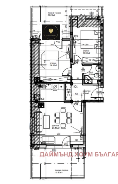 Продаја  2 спаваће собе Пловдив , Остромила , 188 м2 | 11265139 - слика [2]