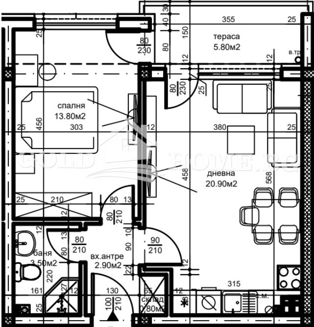 Продава 2-СТАЕН, гр. Пловдив, Беломорски, снимка 6 - Aпартаменти - 48686601