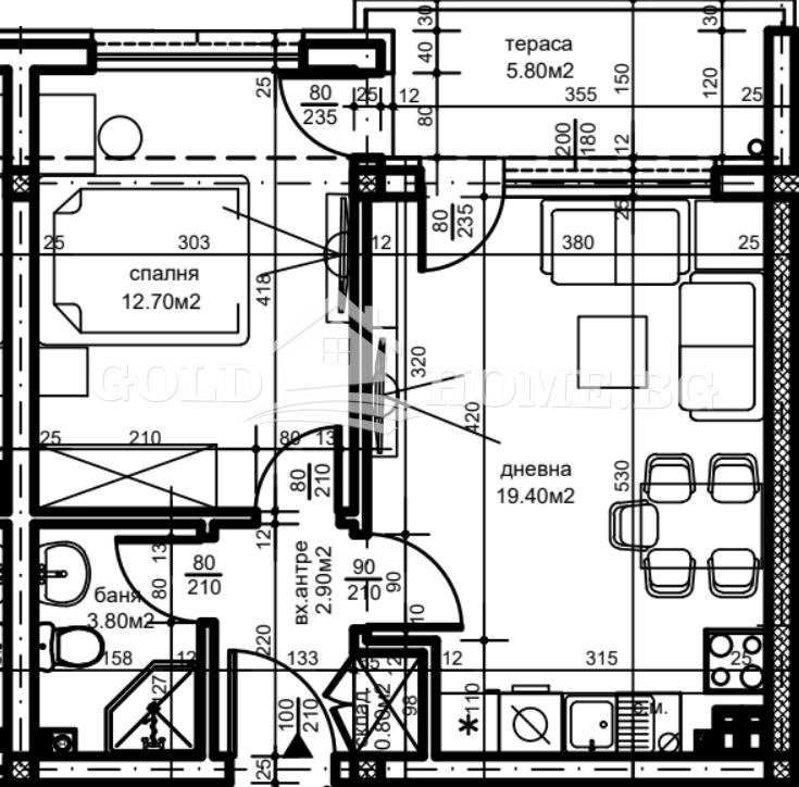 Продава 2-СТАЕН, гр. Пловдив, Беломорски, снимка 2 - Aпартаменти - 48686601