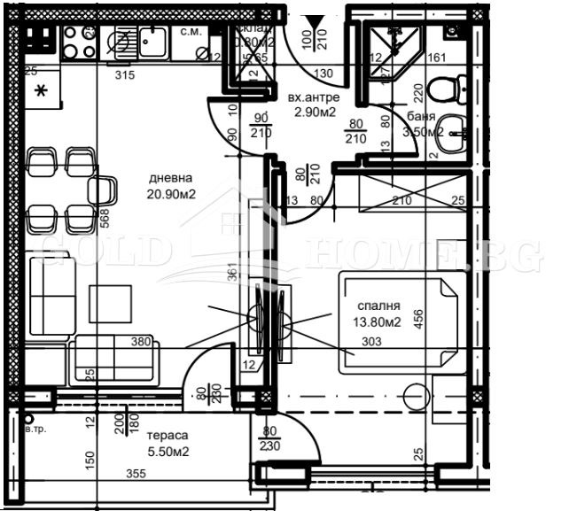 Продава 2-СТАЕН, гр. Пловдив, Беломорски, снимка 5 - Aпартаменти - 48686601