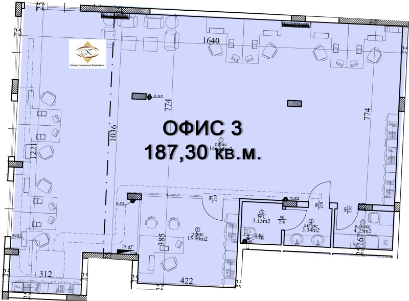 Продава ОФИС в град Варна, Център - 211 кв.м / 420 000 € » 821 448.60 лв., КРЕС ИНВЕСТ