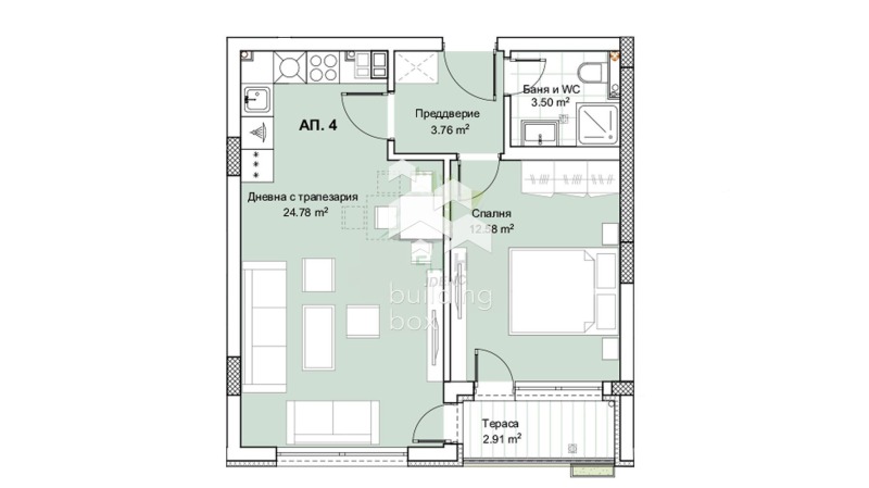 En venta  1 dormitorio Plovdiv , Jristo Smirnenski , 70 metros cuadrados | 58559212 - imagen [2]