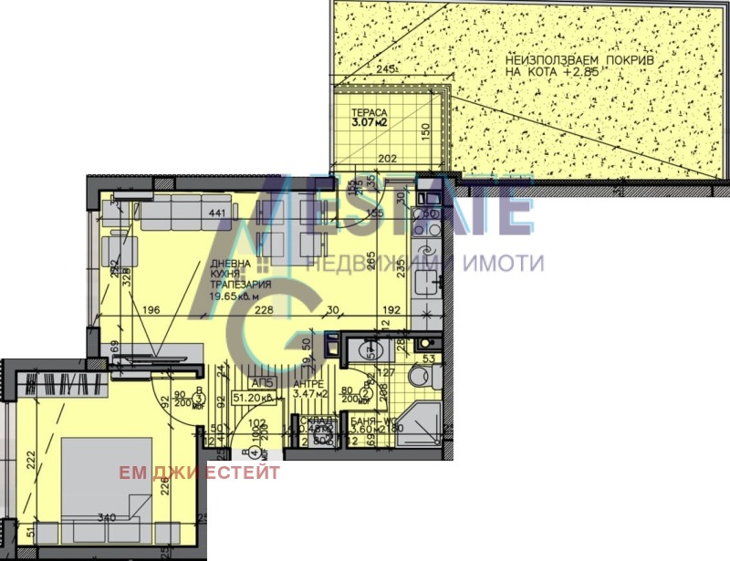 Til salgs  1 soverom Burgas , Zornitsa , 86 kvm | 14846799