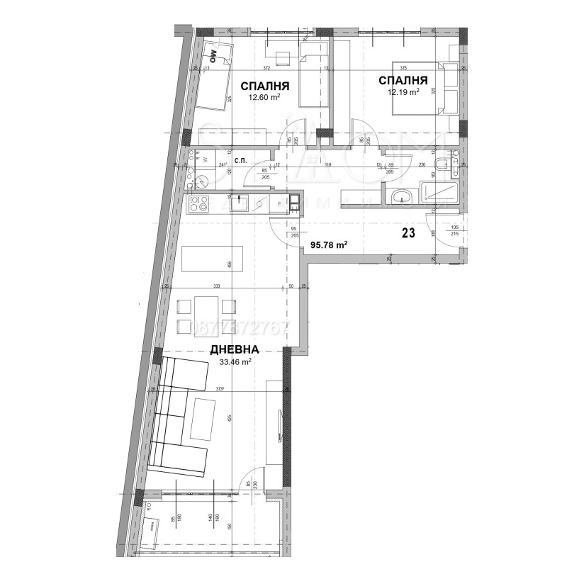 Продава 3-СТАЕН, гр. Стара Загора, Железник - център, снимка 2 - Aпартаменти - 48980082