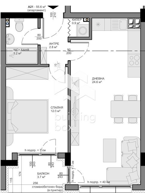 Продава 2-СТАЕН, гр. Варна, Владислав Варненчик 1, снимка 2 - Апартаменти - 55177138