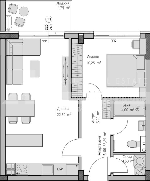 En venta  1 dormitorio Plovdiv , Jristo Smirnenski , 65 metros cuadrados | 11335853 - imagen [2]
