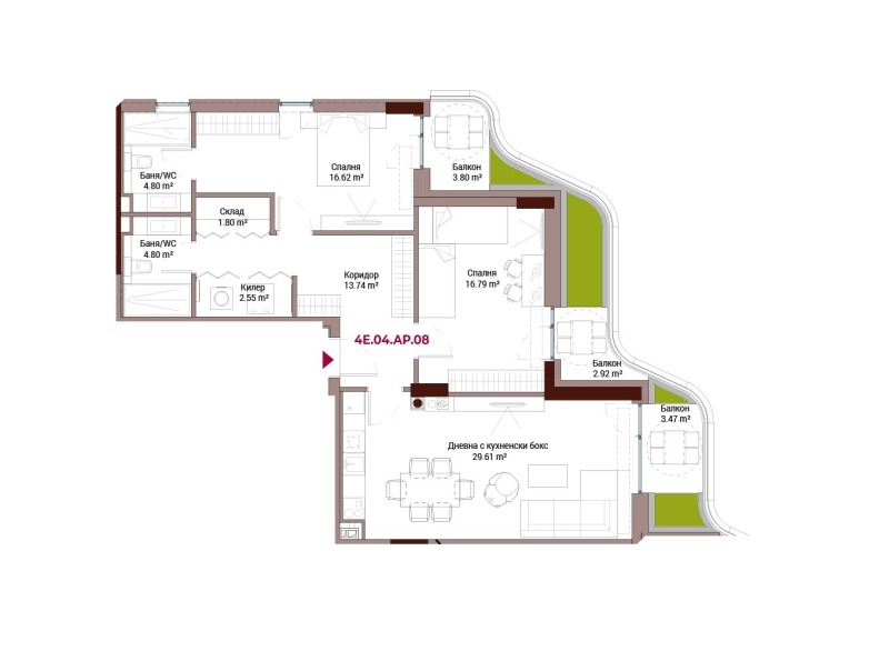 À vendre  2 chambres Sofia , Lozenets , 167 m² | 33434550 - image [2]