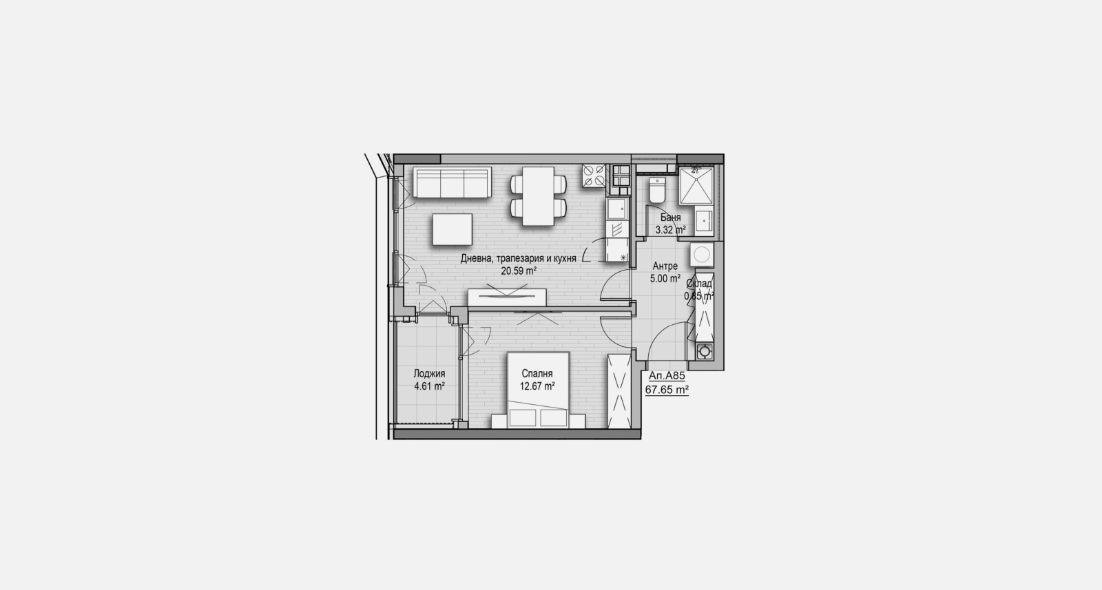 Продава 2-СТАЕН, гр. София, Витоша, снимка 2 - Апартаменти - 54203981