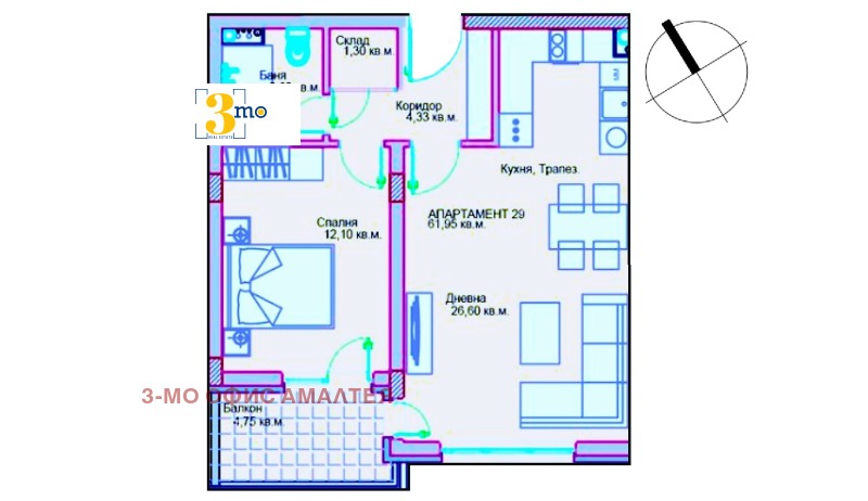 Продава 2-СТАЕН, гр. София, Люлин 5, снимка 6 - Aпартаменти - 49021211