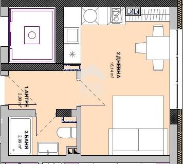 Продава 1-СТАЕН, гр. Варна, Виница, снимка 5 - Апартаменти - 52688482