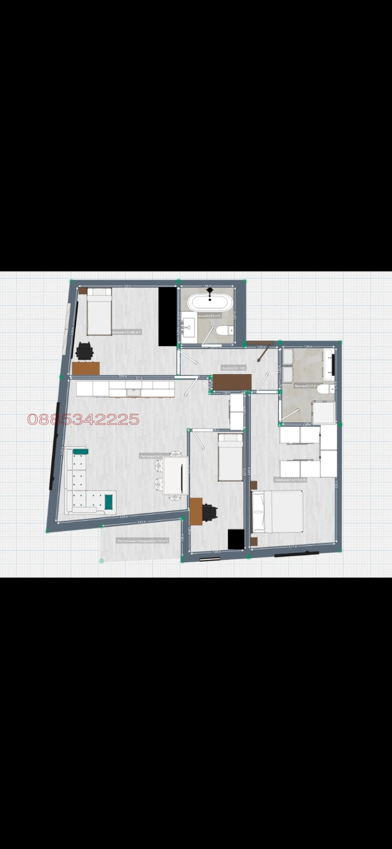 Продава 4-СТАЕН, гр. София, Хладилника, снимка 5 - Апартаменти - 52796641