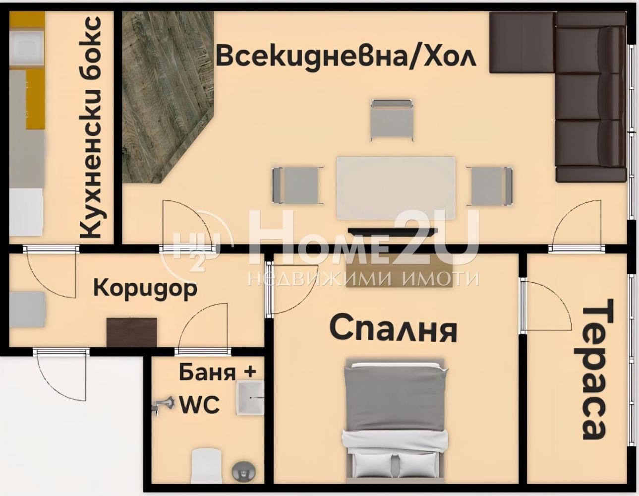 Продава 2-СТАЕН, гр. Бургас, Славейков