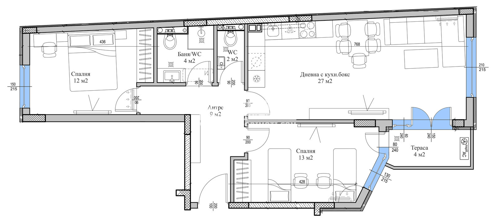 Продава 3-СТАЕН, гр. Пловдив, Кючук Париж, снимка 2 - Апартаменти - 47267998