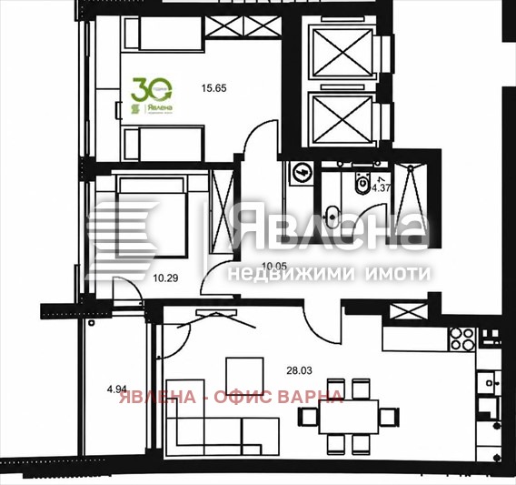 Продава 3-СТАЕН, гр. Варна, Бриз, снимка 13 - Апартаменти - 55632899