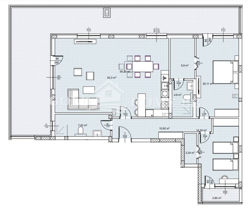 Продава 3-СТАЕН, гр. Пловдив, Беломорски, снимка 4 - Aпартаменти - 46903656