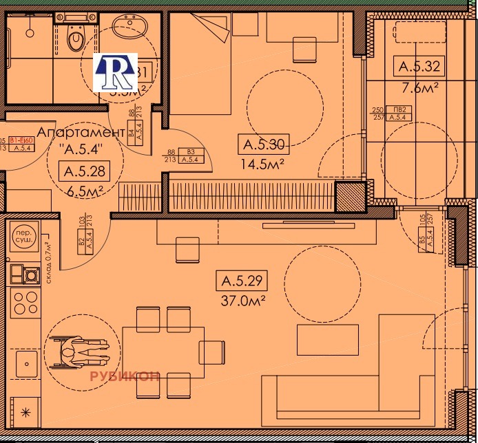 À vendre  1 chambre Pleven , Chirok tsentar , 93 m² | 86514723