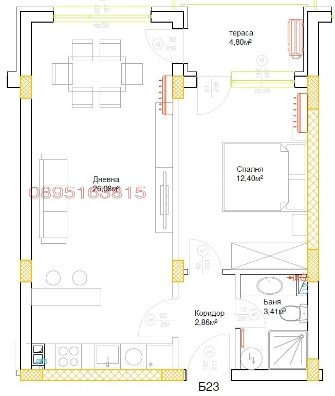 Продава 2-СТАЕН, гр. Пловдив, Гагарин, снимка 14 - Апартаменти - 53611244