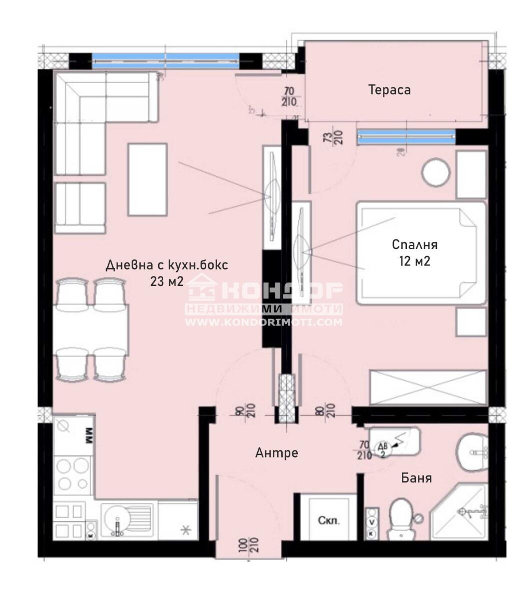 Продава 2-СТАЕН, гр. Пловдив, Остромила, снимка 14 - Апартаменти - 53508647