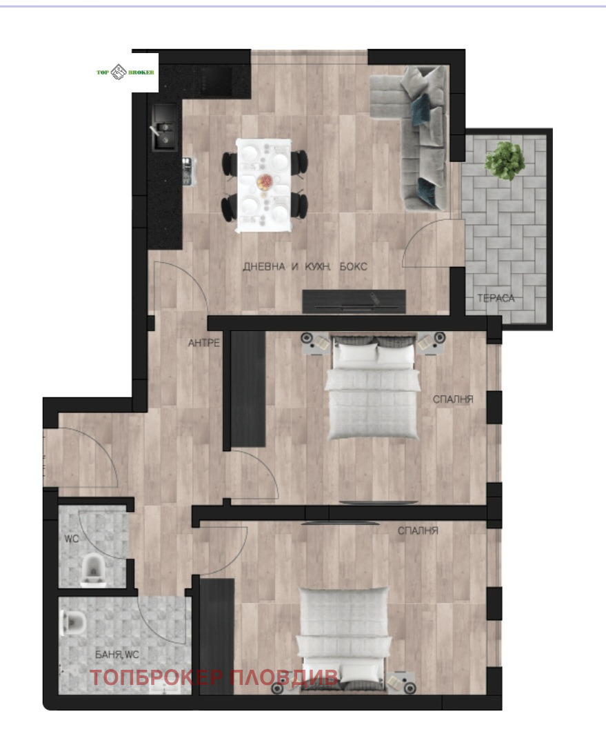 Продава 3-СТАЕН, гр. Пловдив, Остромила, снимка 14 - Апартаменти - 52985976