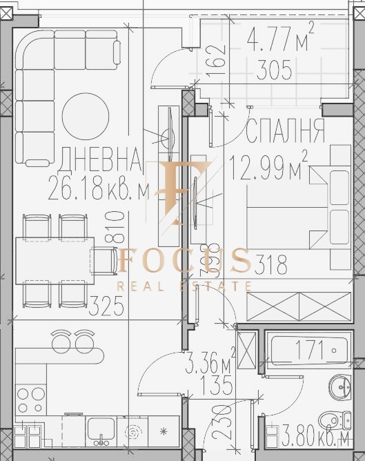 Продава 2-СТАЕН, гр. Пловдив, Тракия, снимка 2 - Апартаменти - 54112033