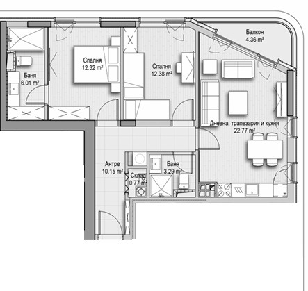 Продава 3-СТАЕН, гр. София, Витоша