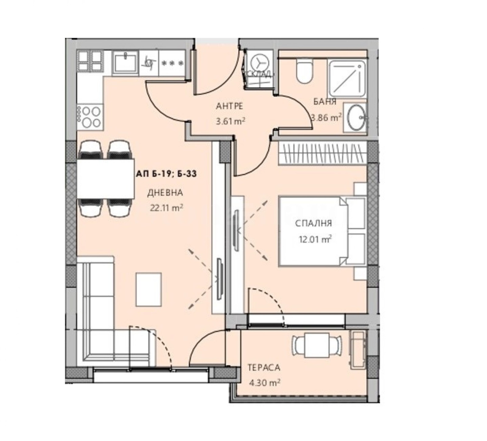 Продава 2-СТАЕН, гр. Пловдив, Остромила, снимка 8 - Апартаменти - 54697246