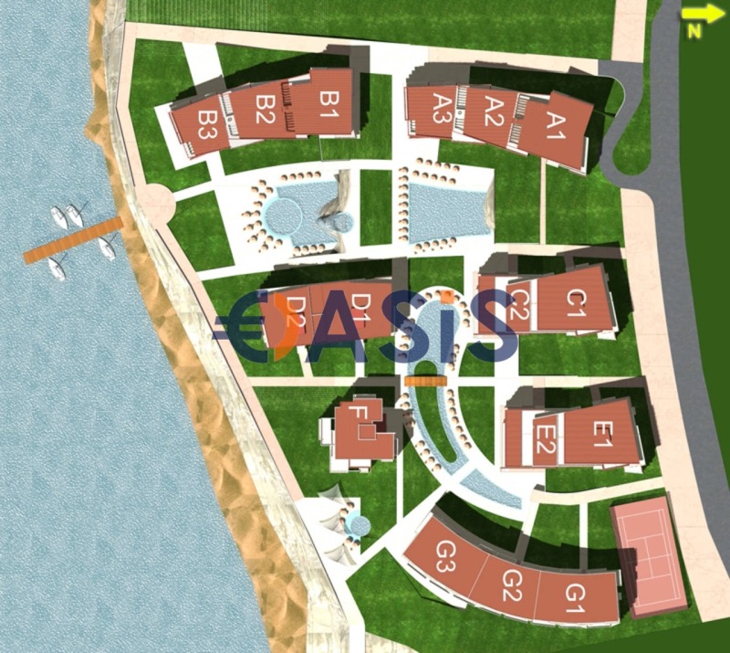 Till salu  Studio region Burgas , Sveti Vlas , 44 kvm | 86266048 - bild [15]