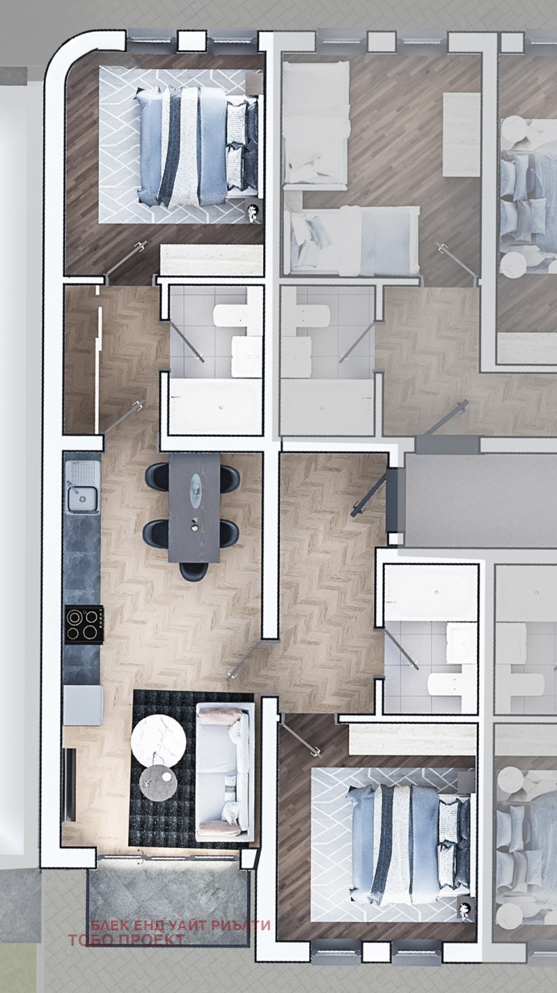 Продава 3-СТАЕН, гр. София, Зона Б-19, снимка 2 - Апартаменти - 53420206