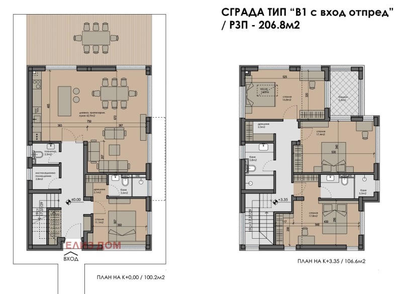 Продава КЪЩА в град Варна, Аспарухово - 206 кв.м / 375 000 € » 733 436.25 лв., ЕЛИЗ ДОМ