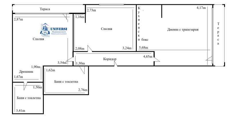 A louer  2 chambres Sofia , Vitocha , 97 m² | 71613214 - image [9]
