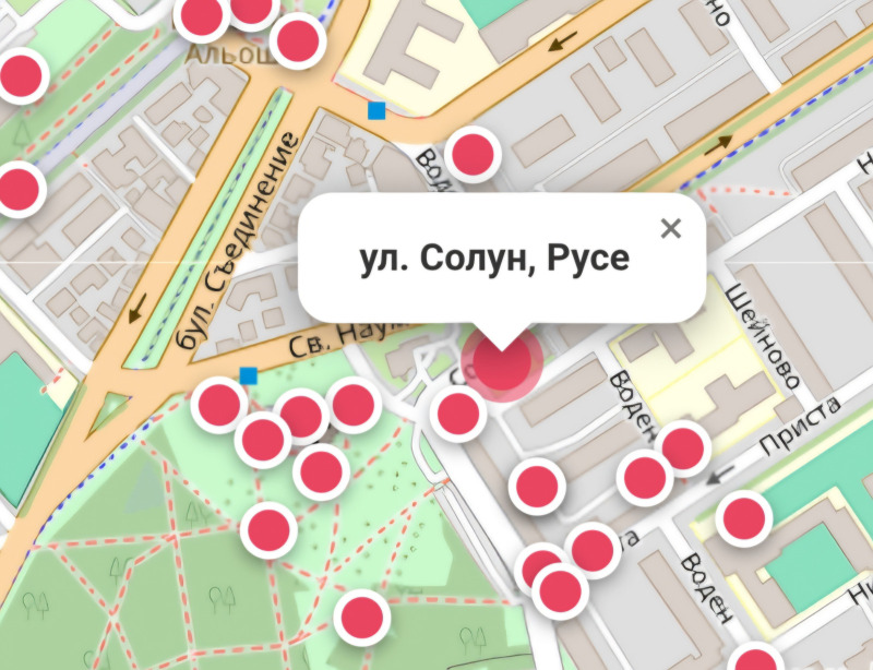 Дава под наем ГАРАЖ, ПАРКОМЯСТО, гр. Русе, Ялта