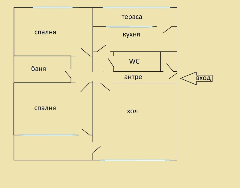 Дава под наем 3-СТАЕН, гр. София, Толстой, снимка 15 - Aпартаменти - 47399354