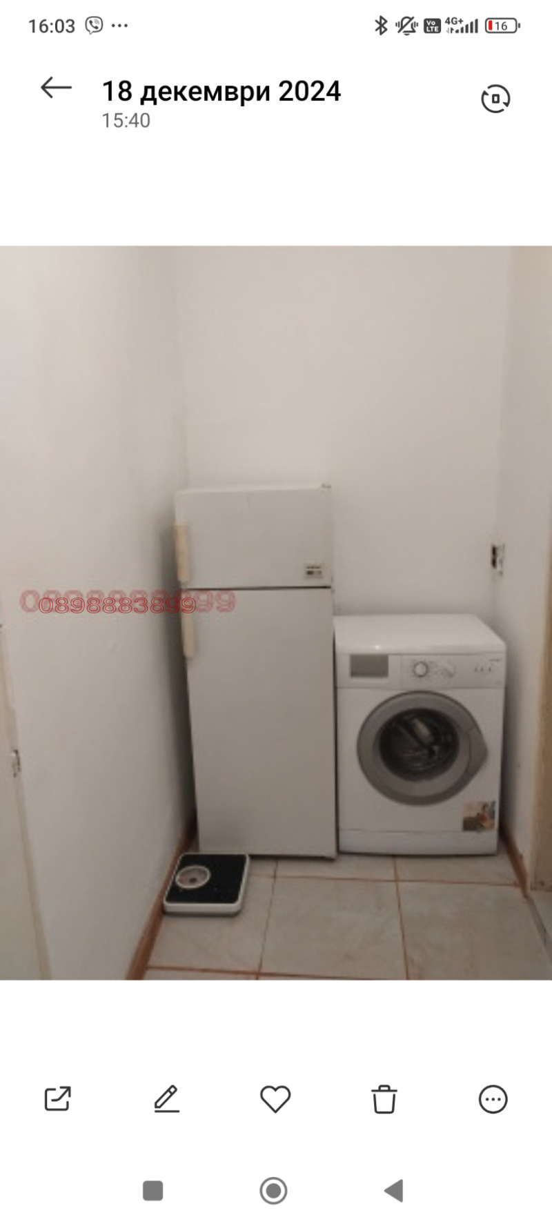 Дава под наем 1-СТАЕН, гр. Шумен, Тракия, снимка 5 - Апартаменти - 53340160