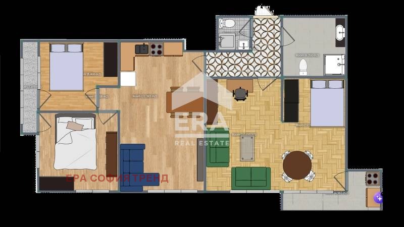 Дава под наем 3-СТАЕН, гр. София, Красно село, снимка 12 - Апартаменти - 53258136