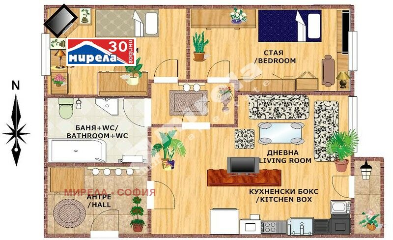 Дава под наем 3-СТАЕН, гр. София, Лозенец, снимка 10 - Aпартаменти - 49057035