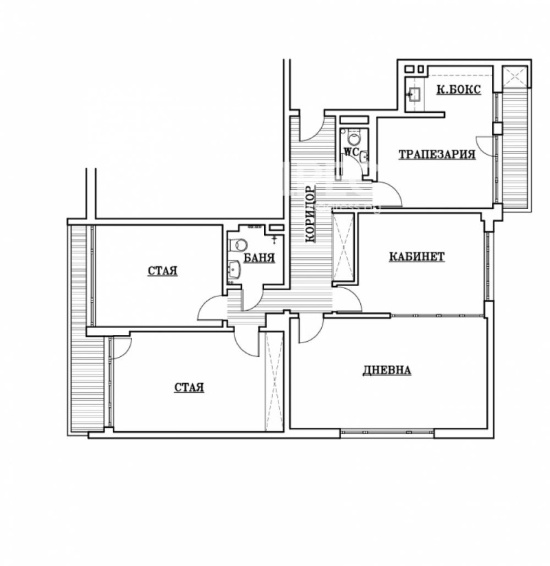 Издаје се  3+ спаваћа соба Софија , Изток , 108 м2 | 55236054 - слика [4]