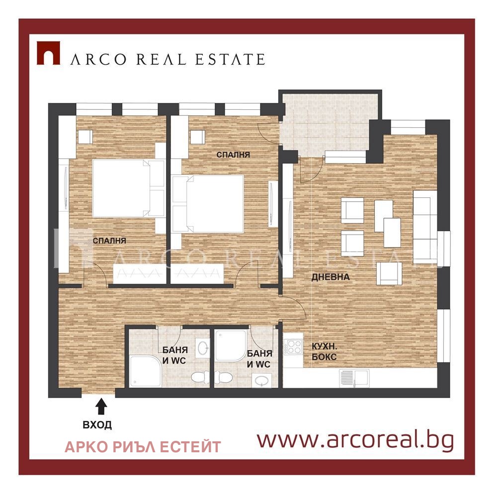 Дава под наем 3-СТАЕН, гр. София, Кръстова вада, снимка 9 - Апартаменти - 53883522
