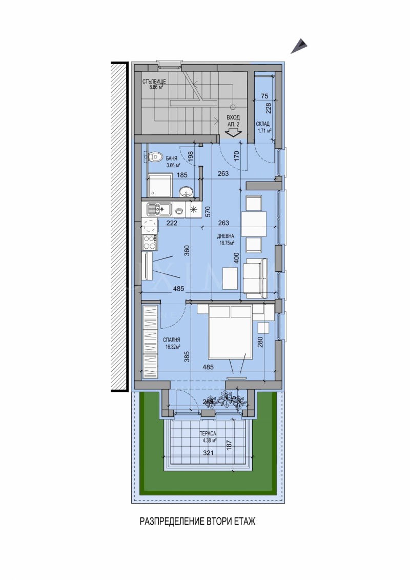 Издаје се  1 спаваћа соба Софија , Центар , 86 м2 | 89339758 - слика [8]