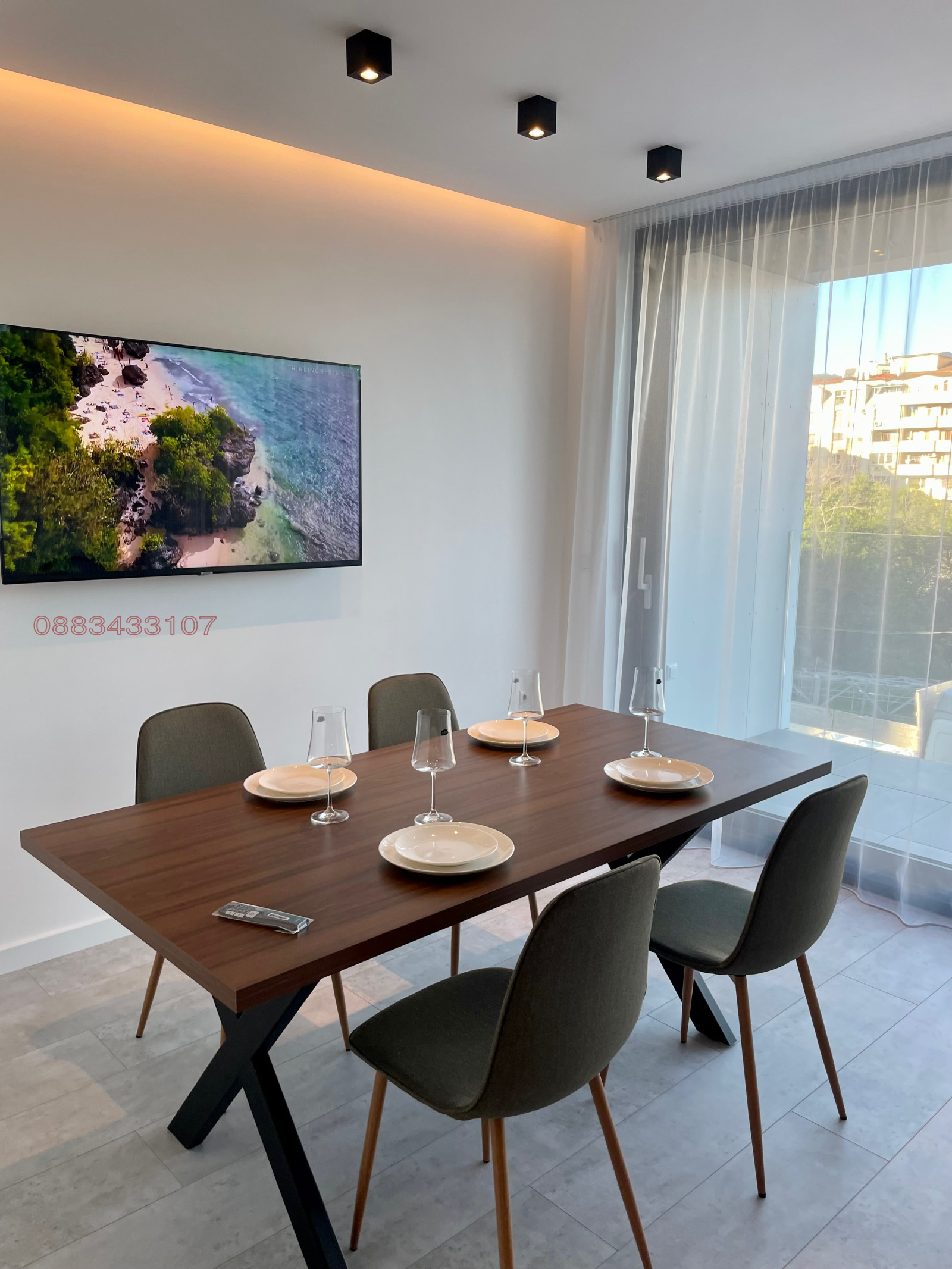 Дава под наем 2-СТАЕН, гр. Варна, Чайка, снимка 3 - Апартаменти - 54356182